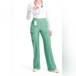 Infinity GNR8 Kinetic Knit STRETCH Cross-Over Waistband Wide Leg Scrub Pants